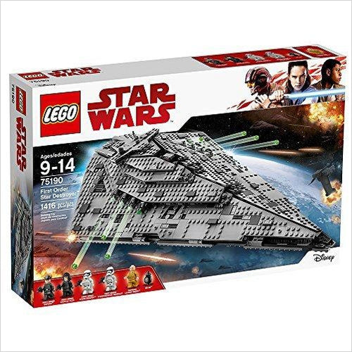 LEGO Star Wars VIII First Order Star Destroyer 75190 Building Kit (1416 Piece) - Gifteee Unique & Unusual gifts, Cool gift ideas