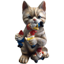 Load image into Gallery viewer, Mischievous Cat Garden Gnome - Gifteee Unique &amp; Unusual gifts, Cool gift ideas
