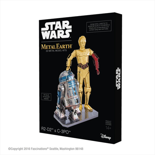 Star Wars R2-D2 and C-3PO 3D Metal Model Kit Box Set - Gifteee. Find cool & unique gifts for men, women and kids