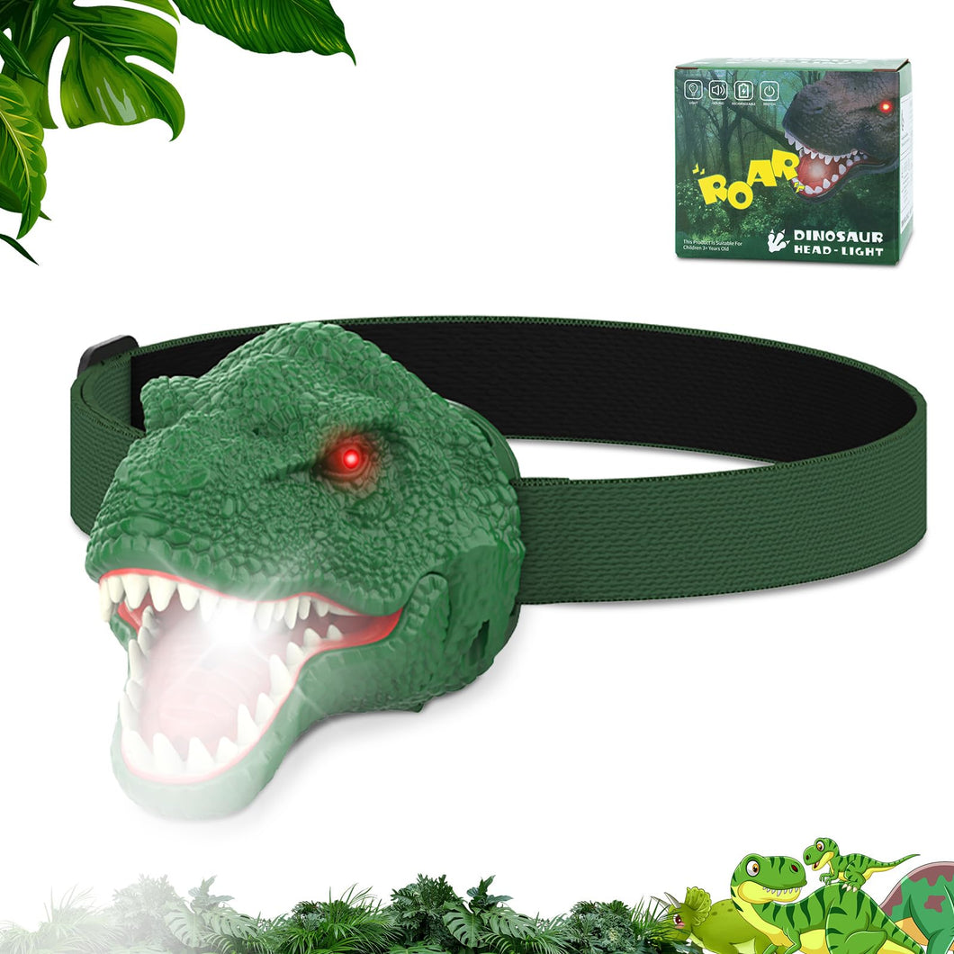 Dinosaur Headlamp for Kids - Gifteee Unique & Unusual gifts, Cool gift ideas