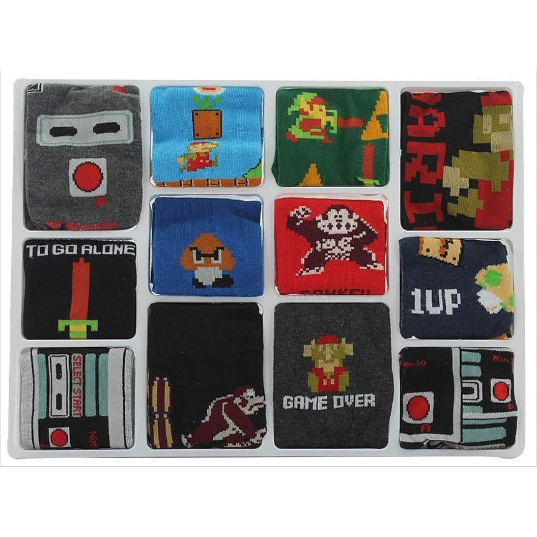 Nintendo Calendar 12 Days of Socks Box - Gifteee Unique & Unusual gifts, Cool gift ideas