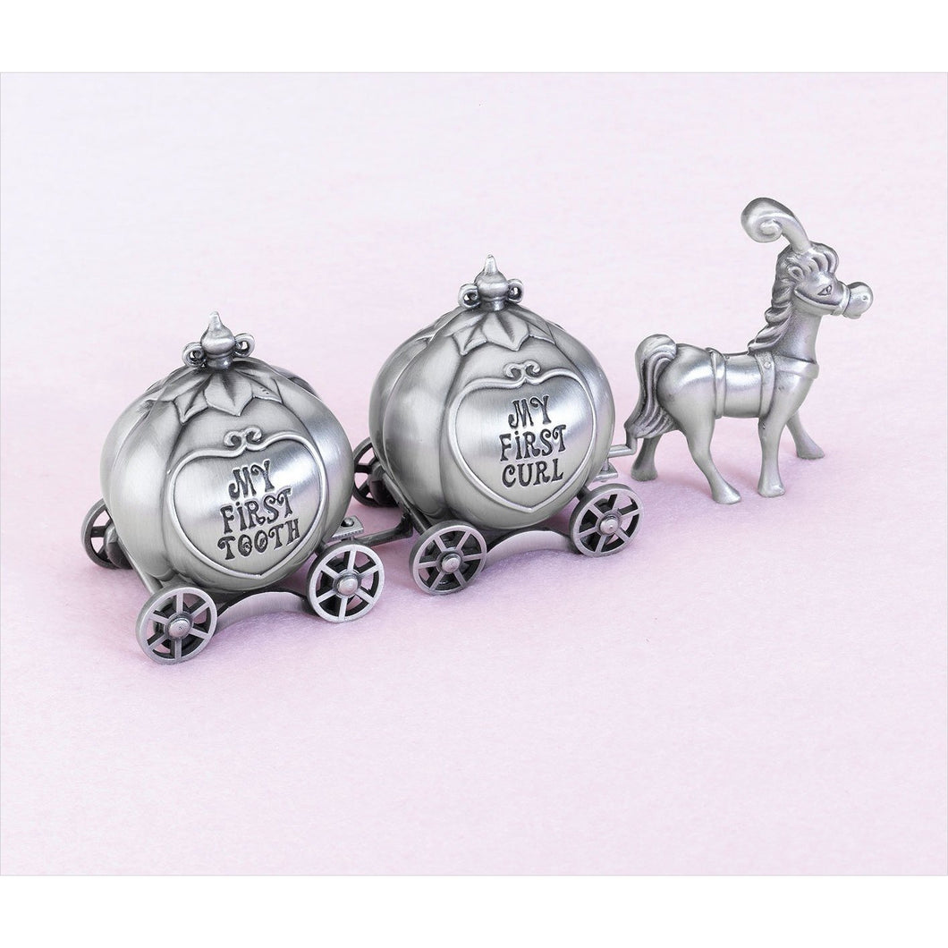 Fairytale Coach Keepsake Pewter Tooth and Curl Box - Gifteee Unique & Unusual gifts, Cool gift ideas