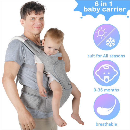 Baby Carrier 6-in-1 Ergonomic Backpack - Gifteee Unique & Unusual gifts, Cool gift ideas