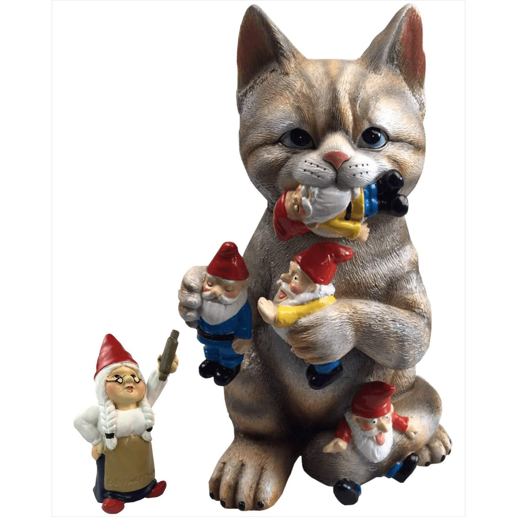 Mischievous Cat Garden Gnome - Gifteee Unique & Unusual gifts, Cool gift ideas