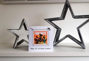 PERSONALIZED FORTNITE HAPPY BIRTHDAY CARD - Gifteee. Find cool & unique gifts for men, women and kids
