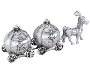 Fairytale Coach Keepsake Pewter Tooth and Curl Box - Gifteee Unique & Unusual gifts, Cool gift ideas