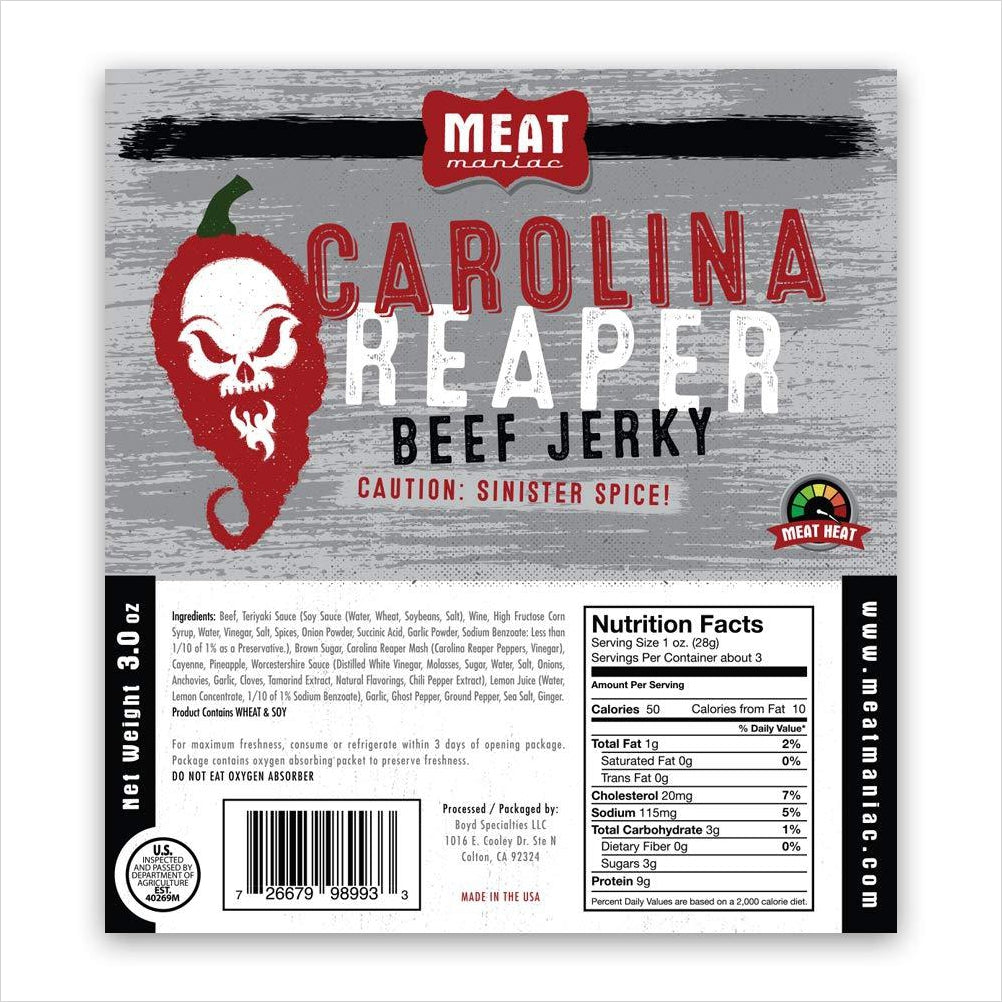 Carolina Reaper Beef Jerky - Gifteee Unique & Unusual gifts, Cool gift ideas