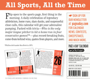 The Official 365 Sports Facts-A-Year Page-A-Day Calendar 2020 - Gifteee. Find cool & unique gifts for men, women and kids