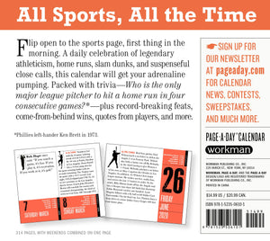 The Official 365 Sports Facts-A-Year Page-A-Day Calendar 2020 - Gifteee Unique & Unusual gifts, Cool gift ideas