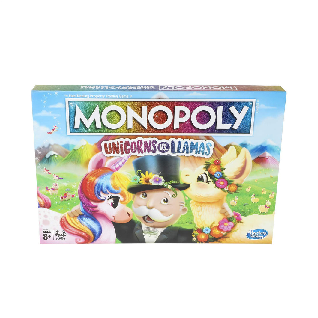 Monopoly Unicorns Vs. Llamas - Gifteee Unique & Unusual gifts, Cool gift ideas