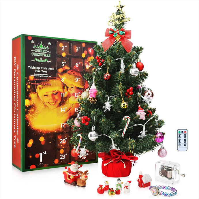 Tabletop Christmas Tree 2019 Countdown Advent Calendar 24 Days - Gifteee. Find cool & unique gifts for men, women and kids