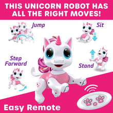 Load image into Gallery viewer, RC Unicorn Toy Robot Pet - Gifteee. Find cool &amp; unique gifts for men, women and kids
