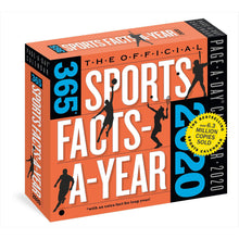 Load image into Gallery viewer, The Official 365 Sports Facts-A-Year Page-A-Day Calendar 2020 - Gifteee. Find cool &amp; unique gifts for men, women and kids
