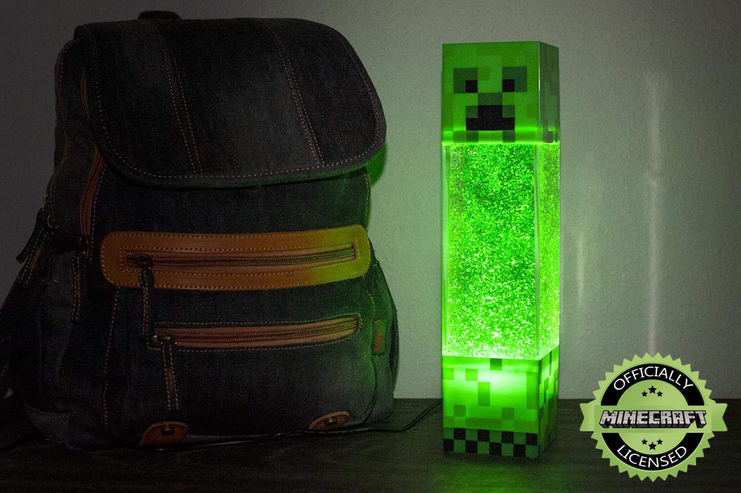 Minecraft Creeper Glitter Motion Light - Gifteee Unique & Unusual gifts, Cool gift ideas