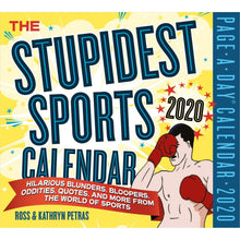 Load image into Gallery viewer, The Stupidest Sports Page-A-Day Calendar 2020 - Gifteee. Find cool &amp; unique gifts for men, women and kids
