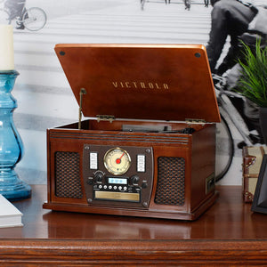 Victrola Navigator 8-In-1 Classic Bluetooth Record Player - Gifteee. Find cool & unique gifts for men, women and kids
