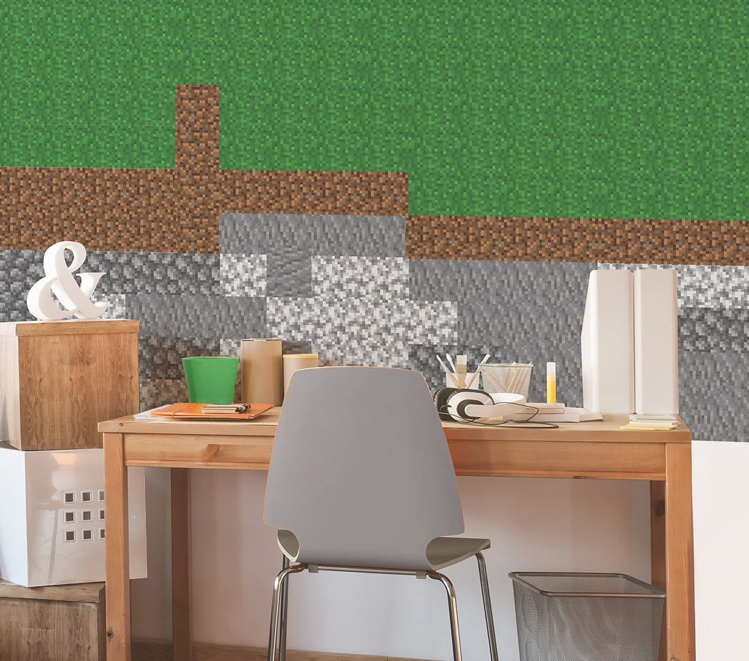 Minecraft Block Strips Peel and Stick Wall Decals - Gifteee Unique & Unusual gifts, Cool gift ideas