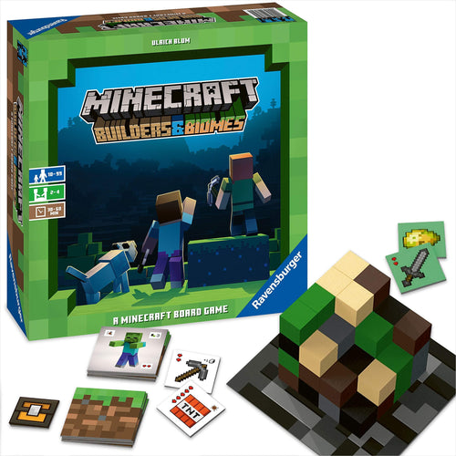 Ravensburger Minecraft: Builders & Biomes Strategy Game - Gifteee. Find cool & unique gifts for men, women and kids