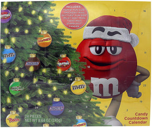 Mars Christmas Advent Calendar M&Ms, Twix, Snickers, Starburst, Skittles - Gifteee - Unique Gifts | Cool Gift Ideas for Kids, Men and Women