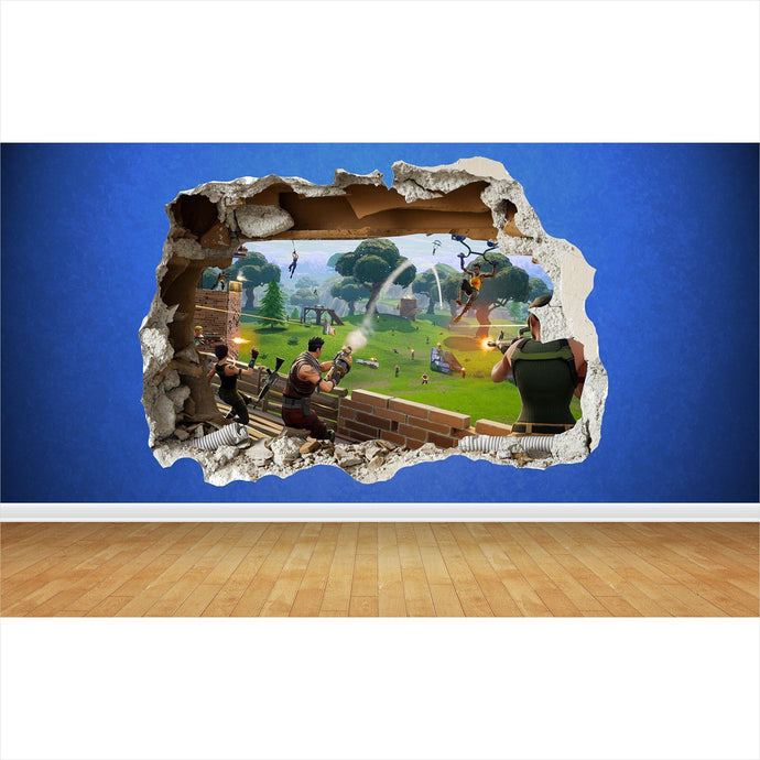 Fortnite 3D Wall Sticker - Gifteee. Find cool & unique gifts for men, women and kids
