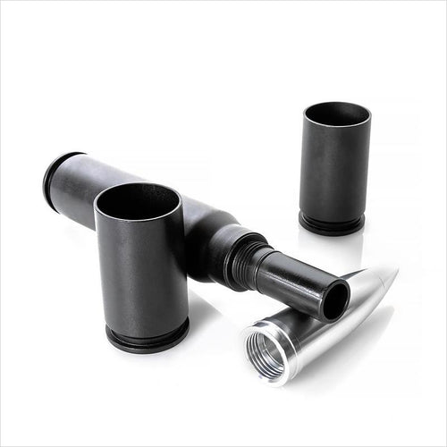 30MM A-10 Cannon Round Flask and 2 Shot Glass Set - Gifteee. Find cool & unique gifts for men, women and kids