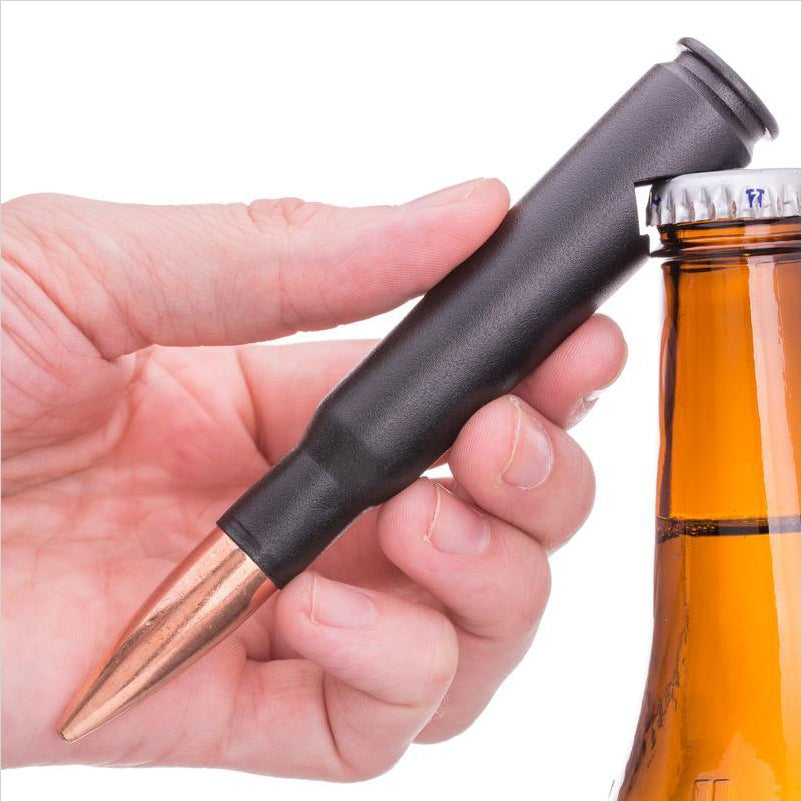 50 Caliber Bullet Bottle Opener in Matte Black - Gifteee Unique & Unusual gifts, Cool gift ideas