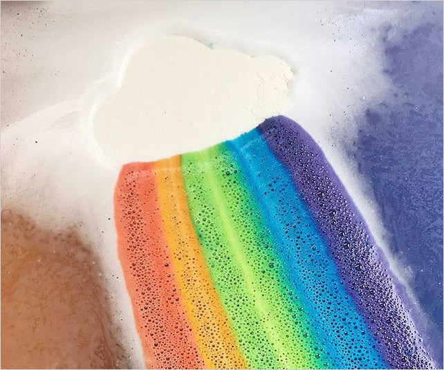 Rainbow Bath Bombs - Gifteee Unique & Unusual gifts, Cool gift ideas