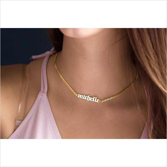 Personalized name Choker Necklace - Gifteee Unique & Unusual gifts, Cool gift ideas