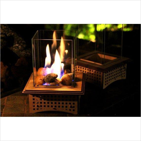 Tabletop Glass Fireplace - Gifteee Unique & Unusual gifts, Cool gift ideas