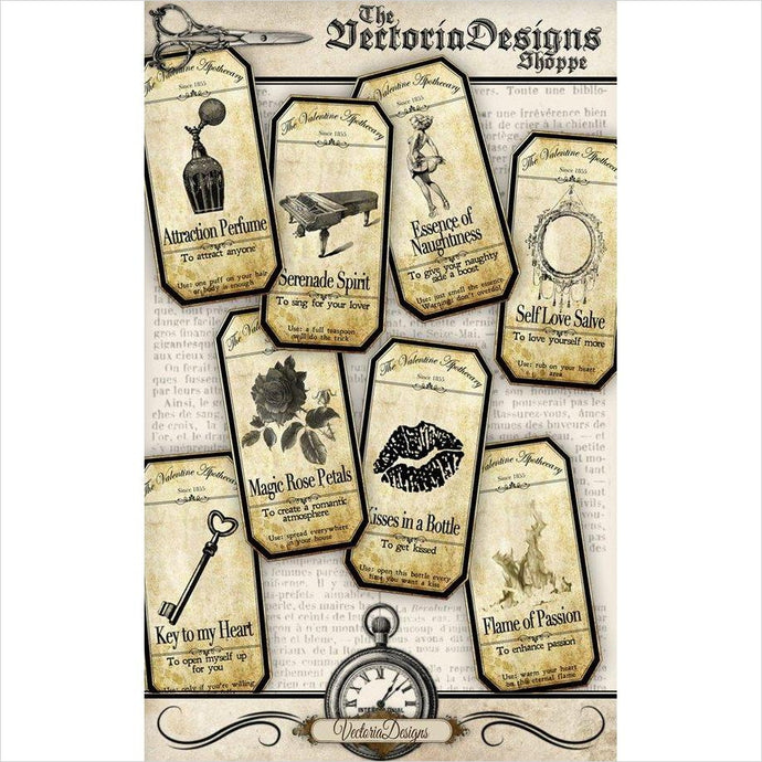 Valentine Apothecary Bottle Labels - Gifteee. Find cool & unique gifts for men, women and kids