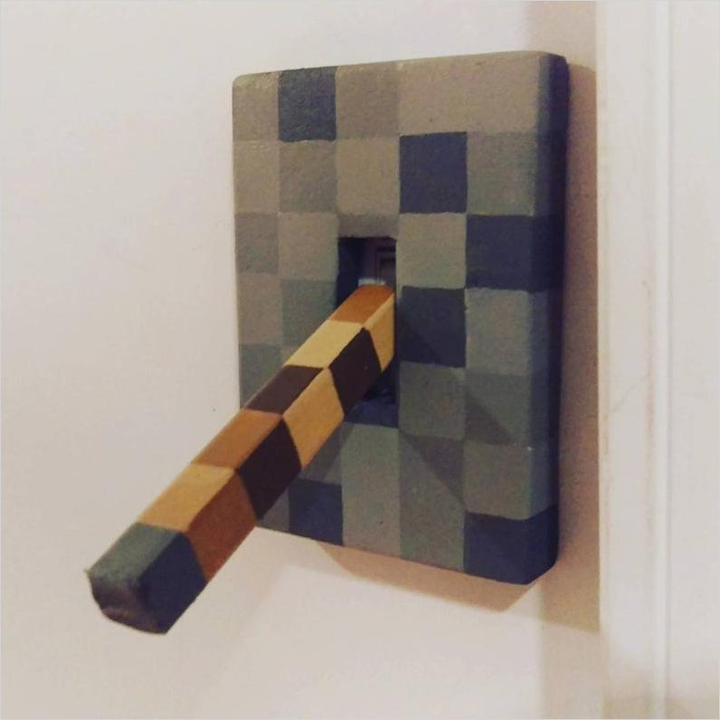 Lever light switch Minecraft style - Gifteee Unique & Unusual gifts, Cool gift ideas