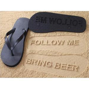 Follow Me - Bring Beer - Flip Flops - Gifteee. Find cool & unique gifts for men, women and kids