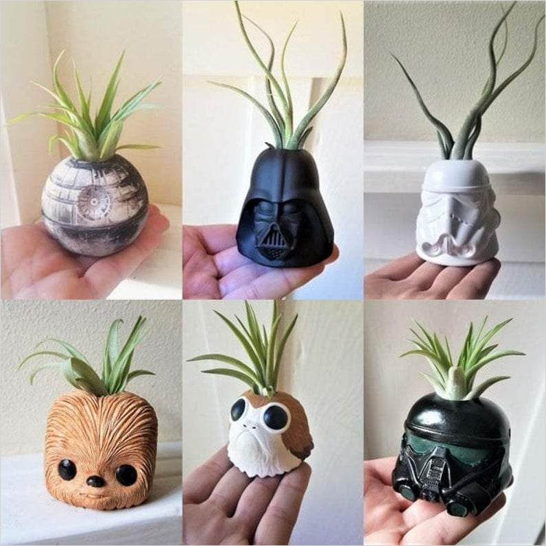 Star Wars inspired plant holder collection Gifteee Unique Gifts