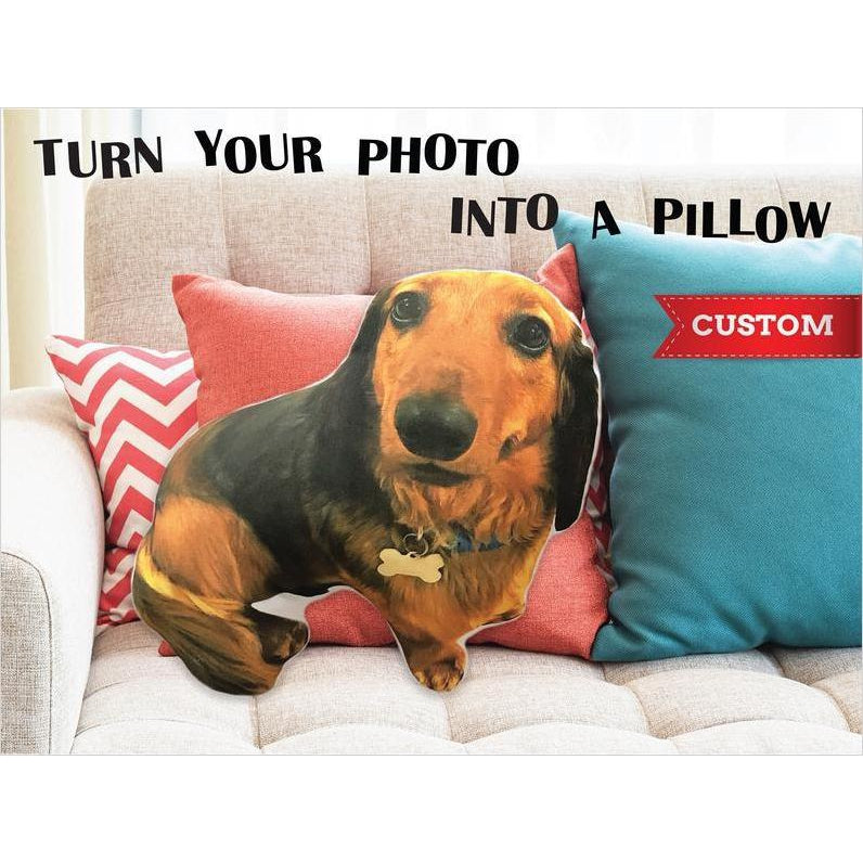 Custom Shaped Dog Photo Pillow - Gifteee Unique & Unusual gifts, Cool gift ideas