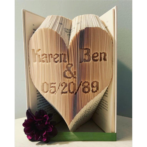 Lovers Folded Book Art - Gifteee. Find cool & unique gifts for men, women and kids