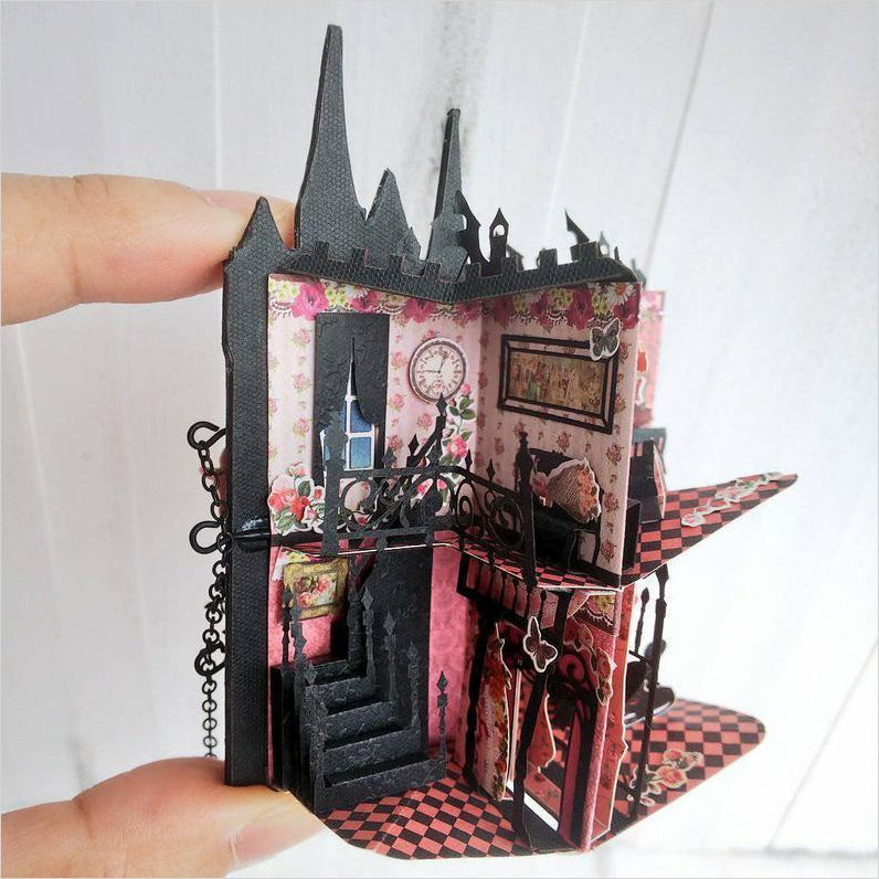 The Rose Castle Miniature Pop Up Book Gifteee Unique Gifts