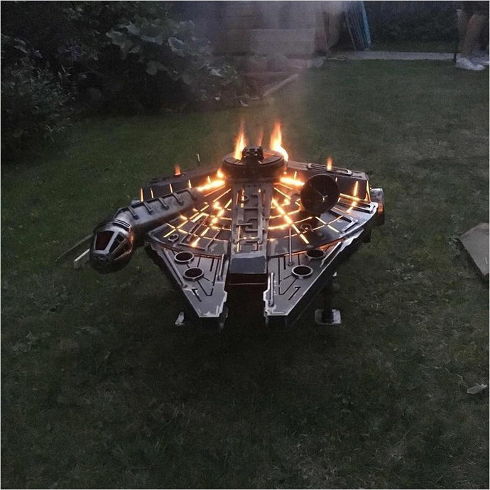 Star Wars - Millennium Falcon - Fire Pit - Gifteee. Find cool & unique gifts for men, women and kids